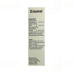 Sinomet Nasal Drops 10ml