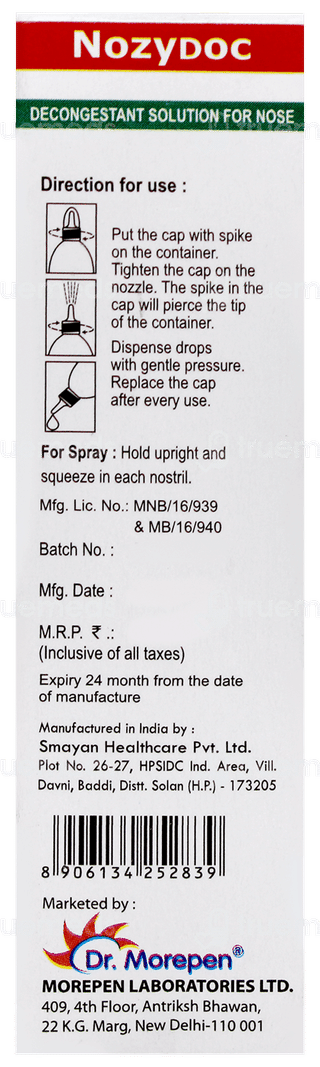 Nozydoc Nasal Spray/drops 20ml