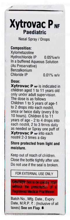 Xytrovac P Nf Nasal Spray/drops 10ml Xytrovac P Nf Nasal Spray/drops 10ml