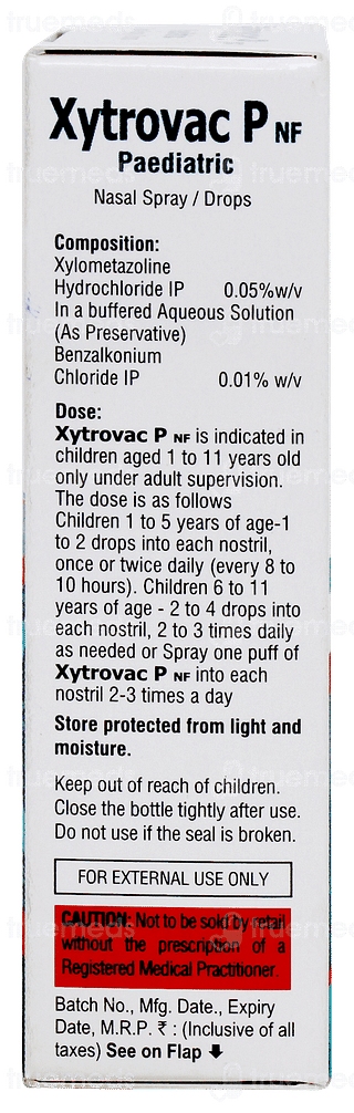 Xytrovac P Nf Nasal Spray/drops 10ml