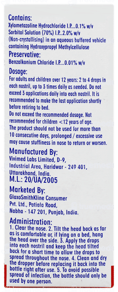 Otrivin Moist A Nasal Drops 10ml