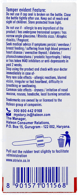 Otrivin Moist A Nasal Drops 10ml