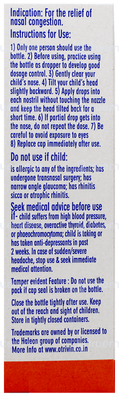 Otrivin Paediatric Oxy Nasal Drops 10ml