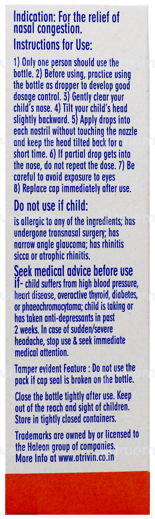 Otrivin Paediatric Oxy Nasal Drops 10ml