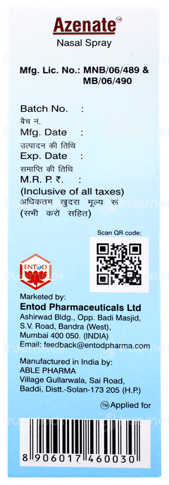 Azenate Nasal Spray 9.8ml Azenate Nasal Spray 9.8ml
