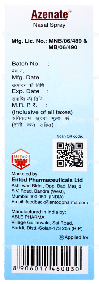 Azenate Nasal Spray 9.8ml