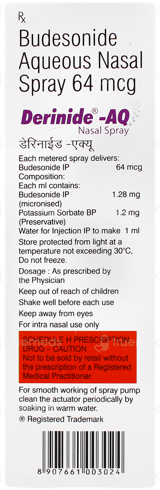 Derinide Aq Nasal Spray 10ml