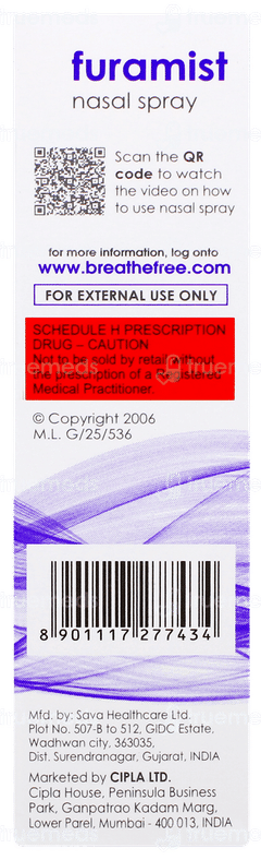 Furamist Nasal Spray 6gm Furamist Nasal Spray 6gm
