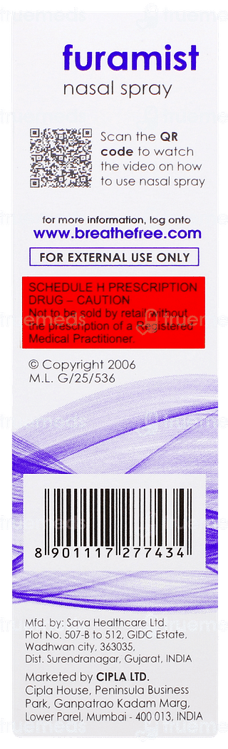 Furamist Nasal Spray 120mdi