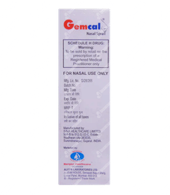 Gemcal Nasal Spray 3.7ml Gemcal Nasal Spray 3.7ml