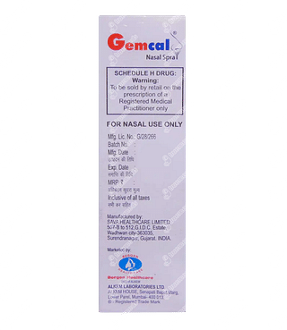 Gemcal Nasal Spray 3.7ml