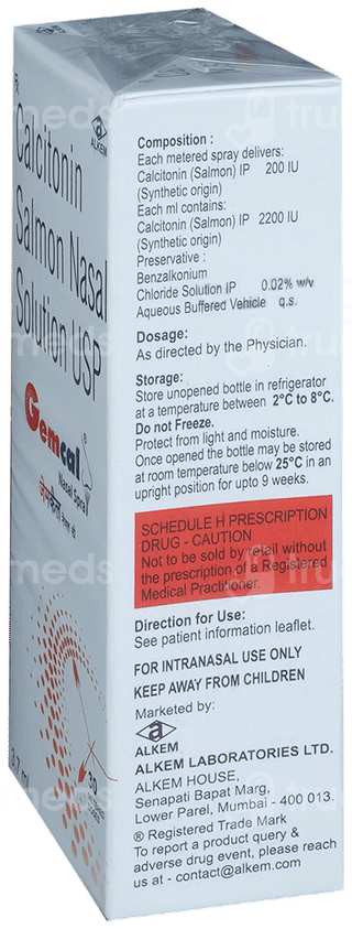 Gemcal Nasal Spray 3.7Ml