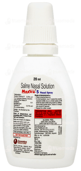 Maxtra S Nasal Spray 20ml