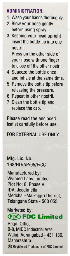 Mucoris 0.1% Adult Nasal Spray 10Ml