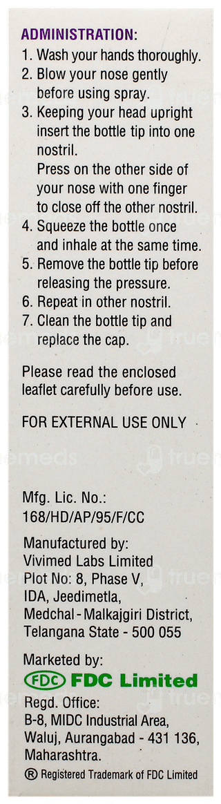 Mucoris 0.1% Adult Nasal Spray 10Ml