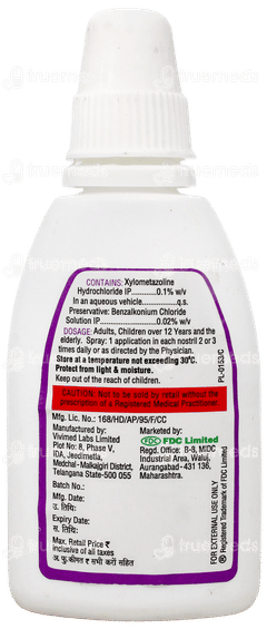 Mucoris 0.1% Adult Nasal Spray 10Ml