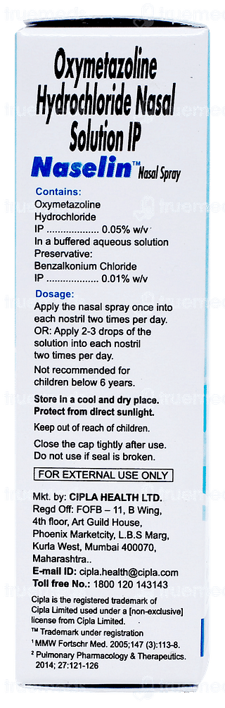 Naselin Nasal Spray 10ml