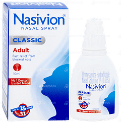 Nasivion Classic Adult Nasal Spray 10ml