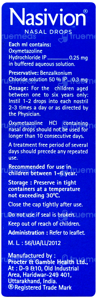 Nasivion Child Nasal Drops 10Ml