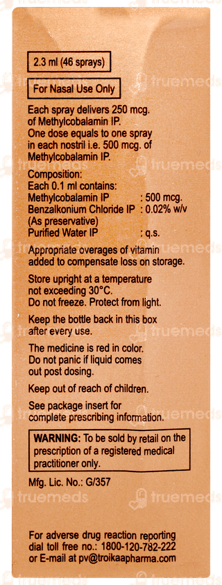 Naso B12 Nasal Spray 2.3ml