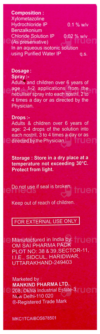 Nosikind 0.1% Nasal Solution 10Ml