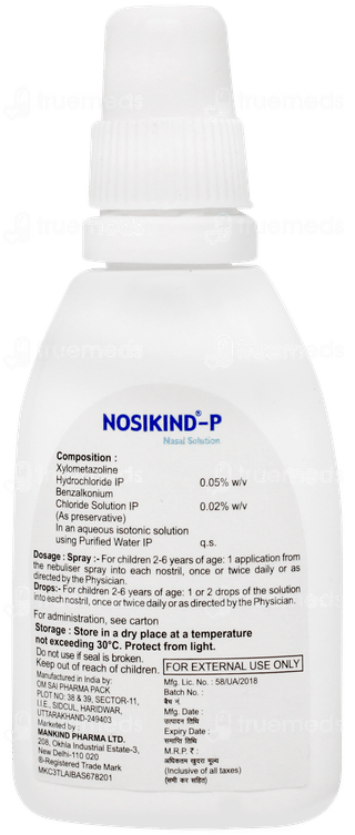 Nosikind P Nasal Solution 10ml