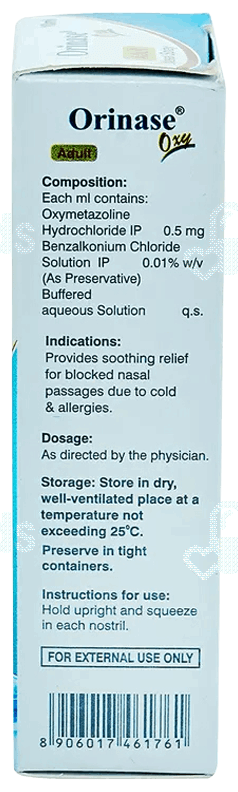 Orinase Oxy Adult Nasal Spray 10Ml