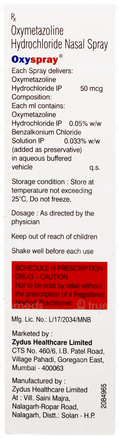 Oxyspray Nasal Spray 10gm Oxyspray Nasal Spray 10gm