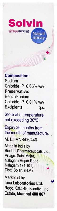 Solvin Nasal Spray 20ml