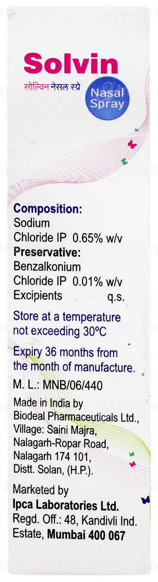 Solvin Nasal Spray 20ml