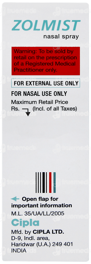 Zolmist Nasal Spray 7mdi