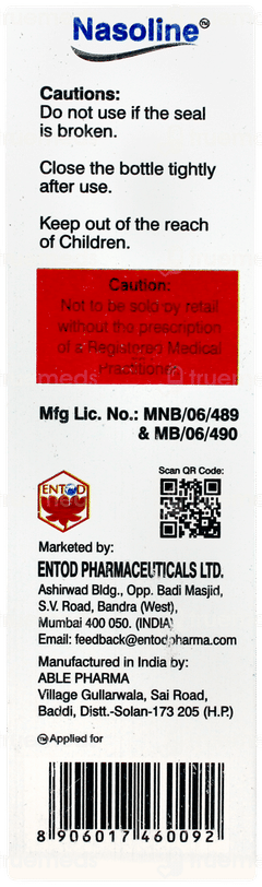 Nasoline Nasal Spray 10ml