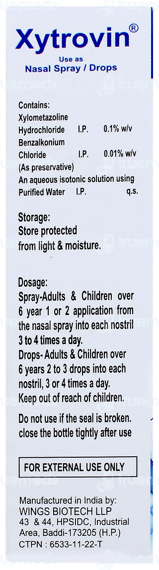 Xytrovin Nasal Spray 10ml