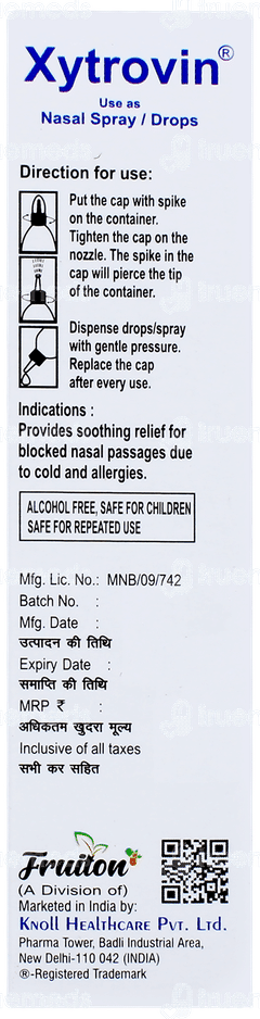 Xytrovin Nasal Spray 10ml