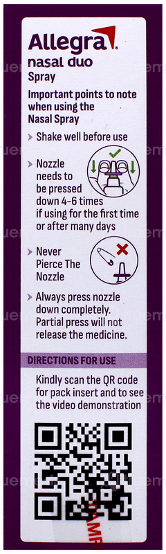 Allegra Nasal Duo Spray 7Gm