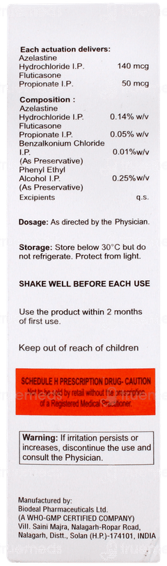 Nazohist F Nasal Spray 10ml