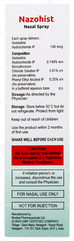 Nazohist Nasal Spray 7ml