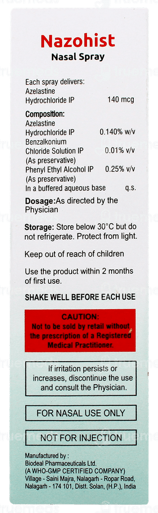 Nazohist Nasal Spray 7ml