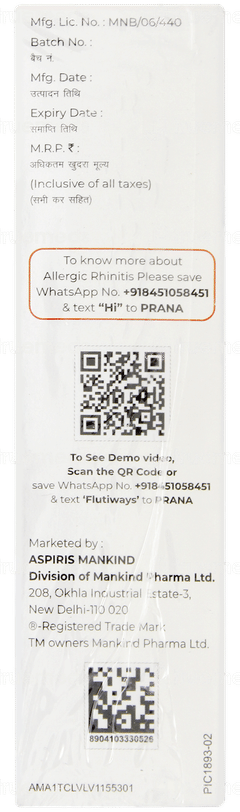 Flutiways Nasal Spray 16gm