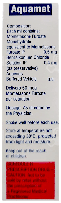 Aquamet 50Mcg Nasal Spray 1Ml