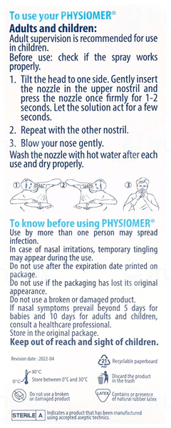 Physiomer Nasal Cleansing Isotonic Spray 135ml