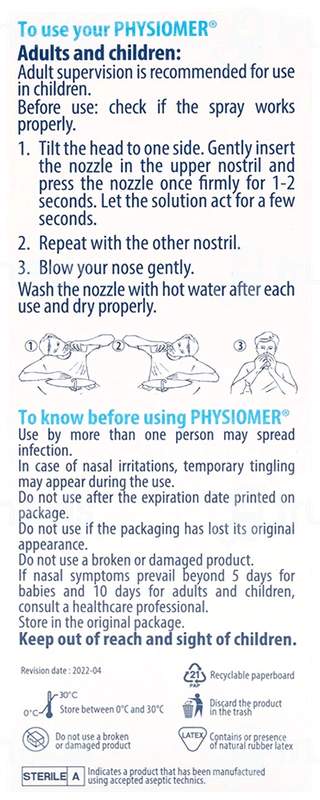 Physiomer Nasal Cleansing Isotonic Spray 135ml