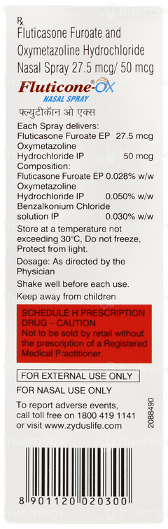 Fluticone Ox Nasal Spray 7gm
