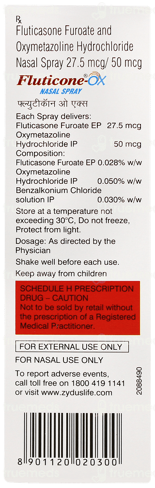 Fluticone Ox Nasal Spray 7gm