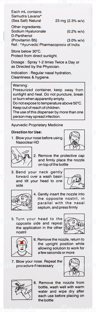 Nasoclear Hd Nasal Spray 100ml