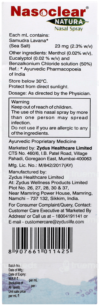 Nasoclear Natura Nasal Spray 30ml