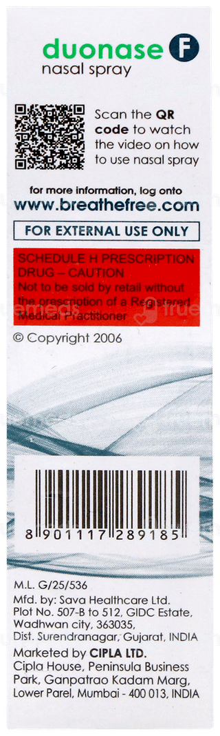 Duonase F Nasal Spray 9.8gm