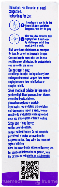 Otrivin Advance New Nasal Spray 10gm