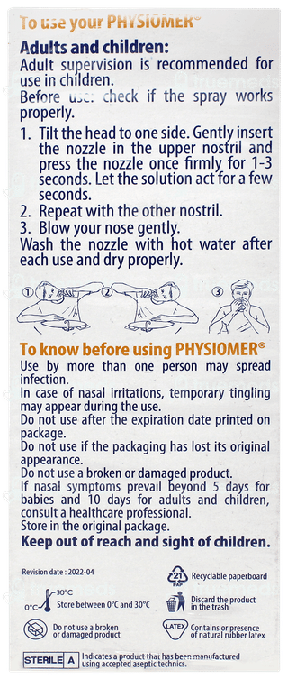 Physiomer Hypertonic Nasal Spray 135ml