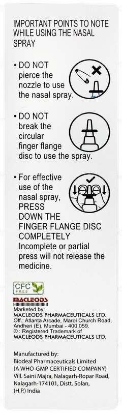 Nazomac Ox Nasal Spray 70mdi